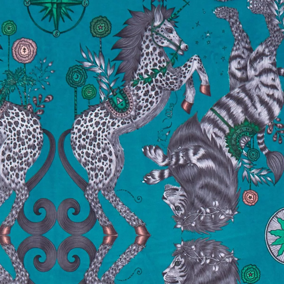 Caspian Velvet – Teal | Quantity (Metres)