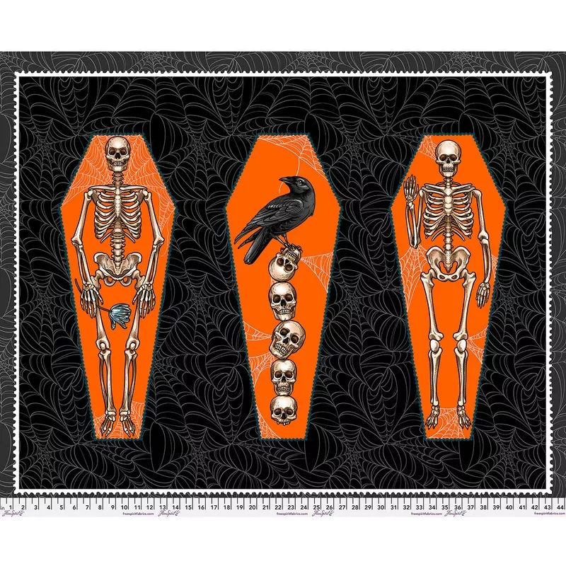 Chain Mail Skeleton Bones Panel PWRH148.Panel