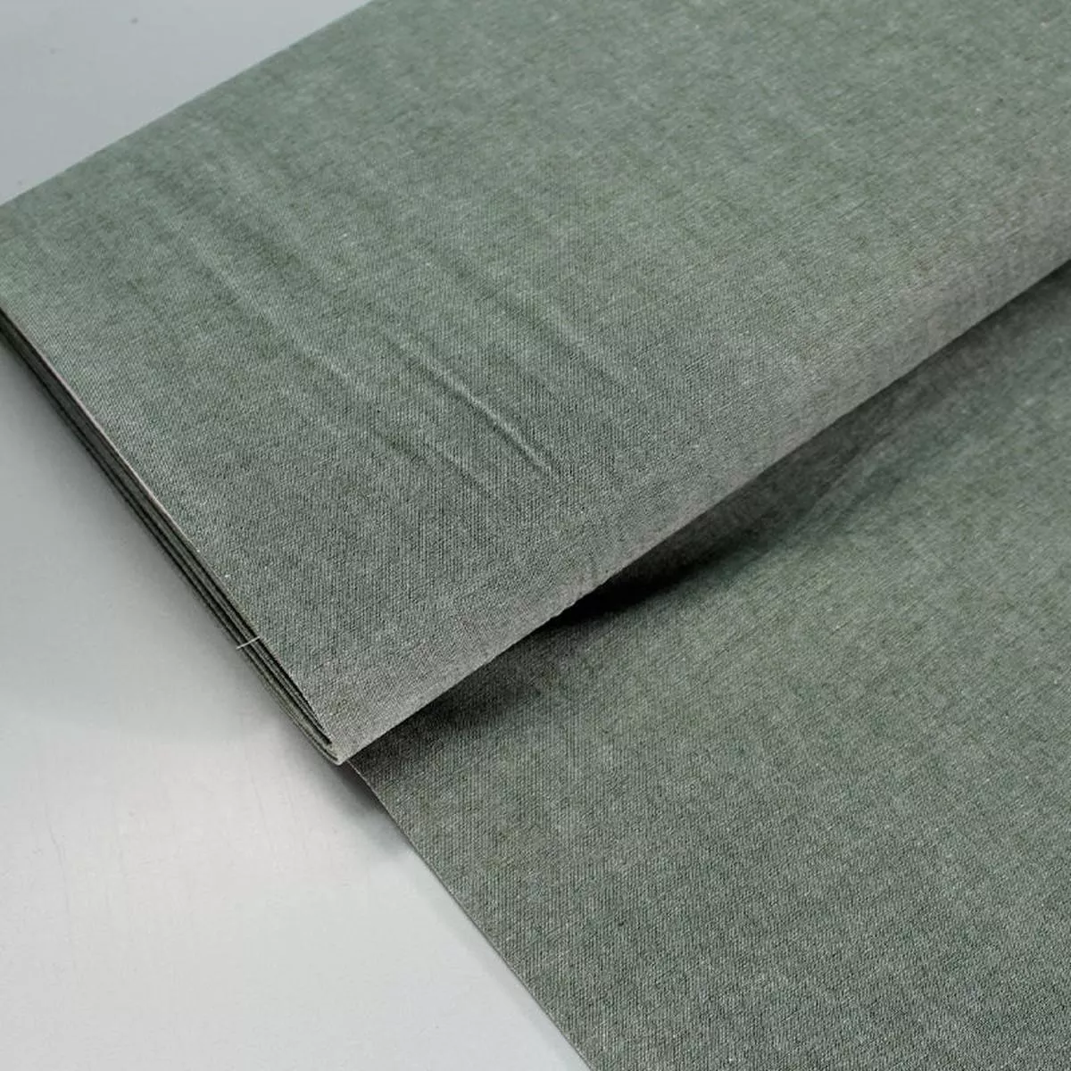 Chambray Cotton – Dark Green