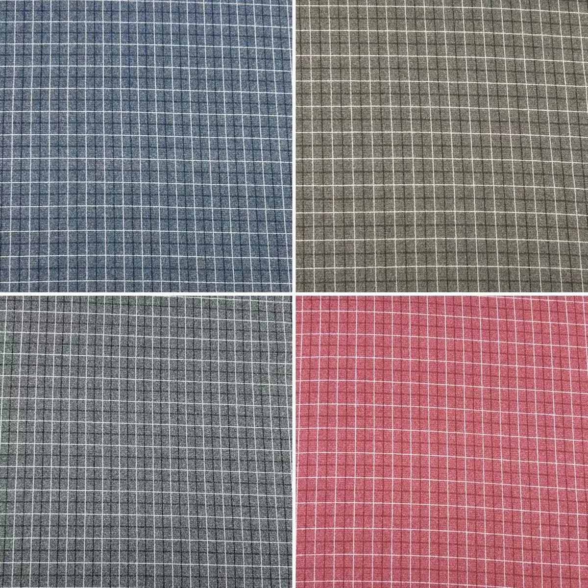 Checkered Soft Wool Touch Fabric
