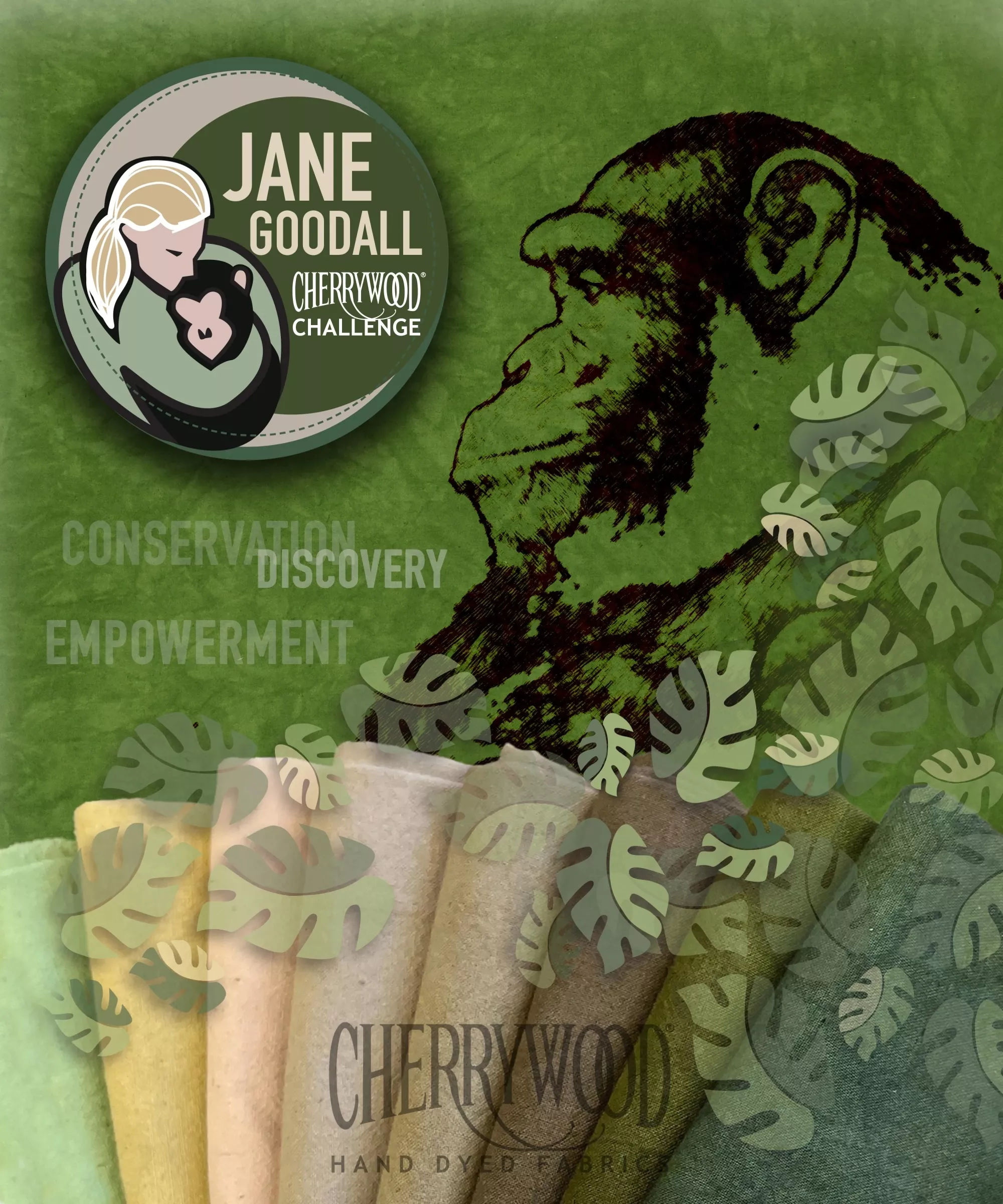 Cherrywood Challenge 2027 - Fat Quarter Bundle - Jane Goodall