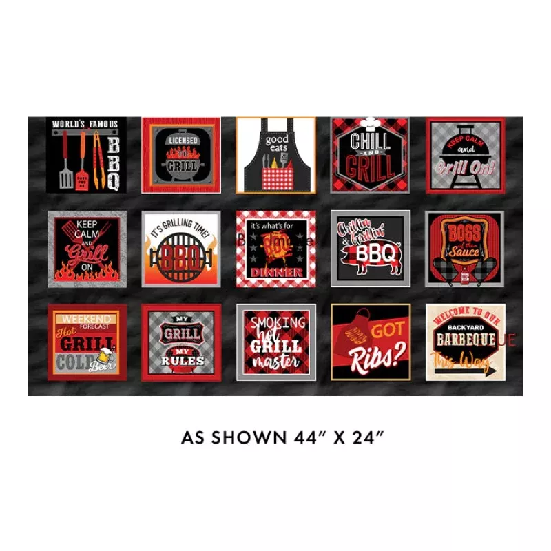 Chillin & Grillin Boxes 24 x 44 Panel