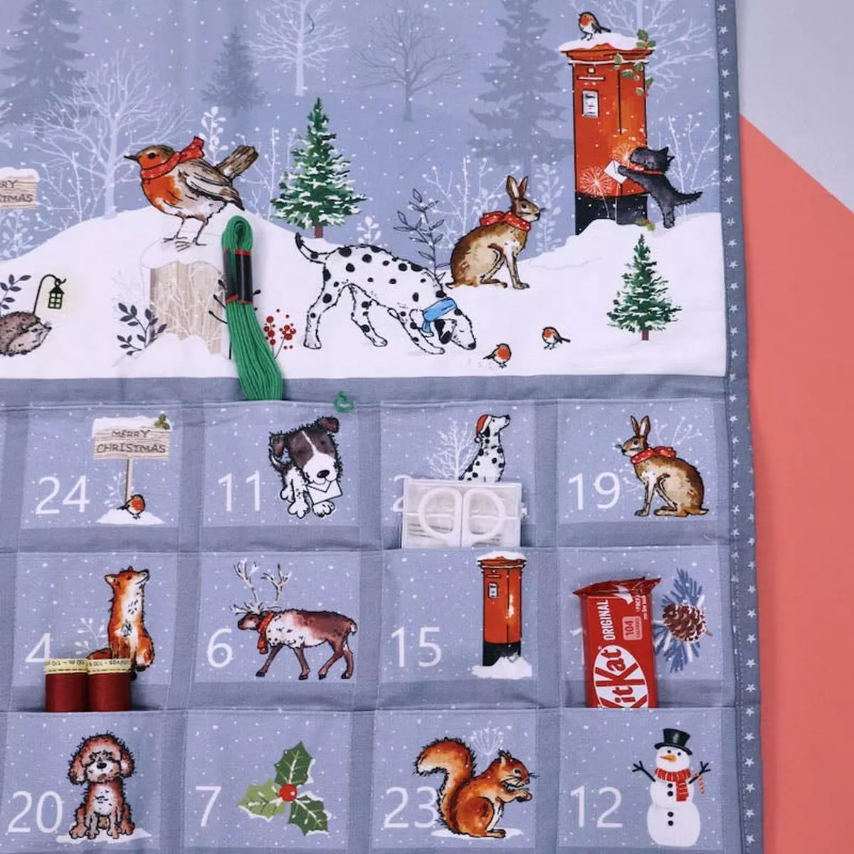 Christmas Advent Calendar Panel – Winter Walk