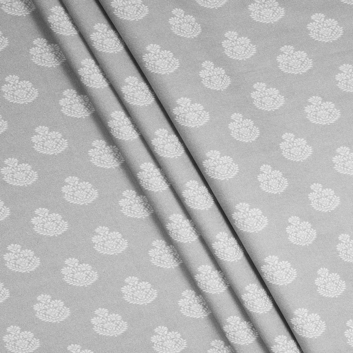 ‘City Palace’ Fabric by the Yard (Silver Grey)