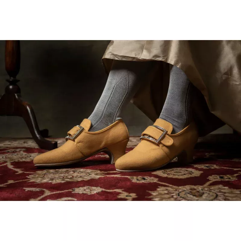 Clementinas | Yellow Woolen Shoes