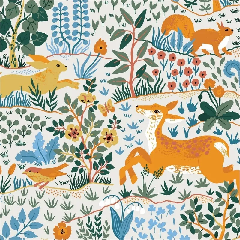 cloud9 BIO | patchworkstoff | baltic woodland | wild animals light