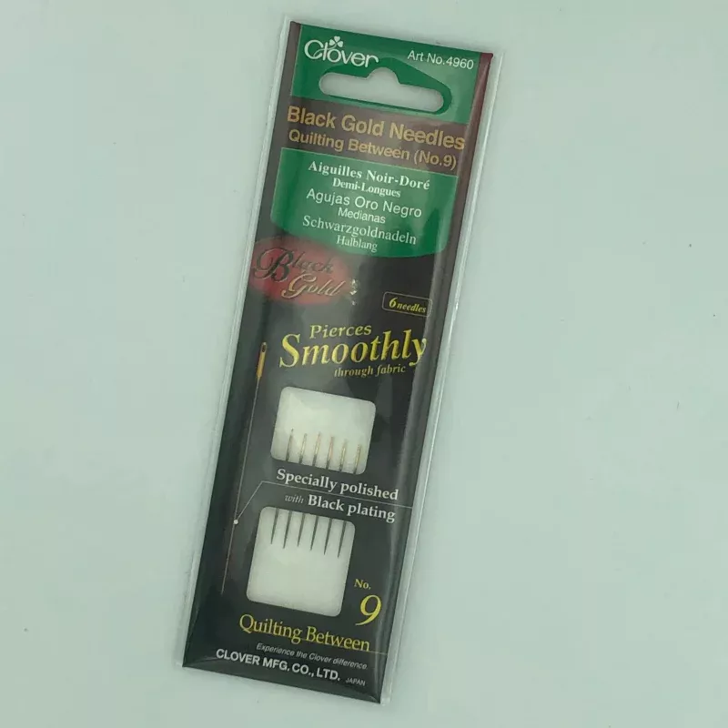 Clover – Black Gold Needles – Quilting Between – 3 Sizes