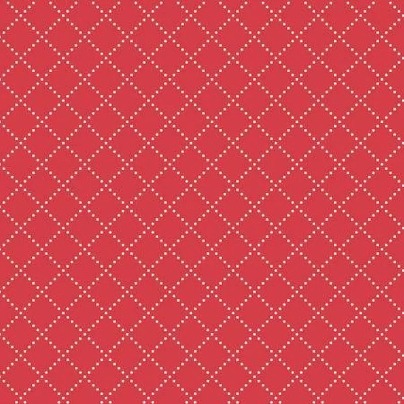 Clover & Dot– Red Bias Grid