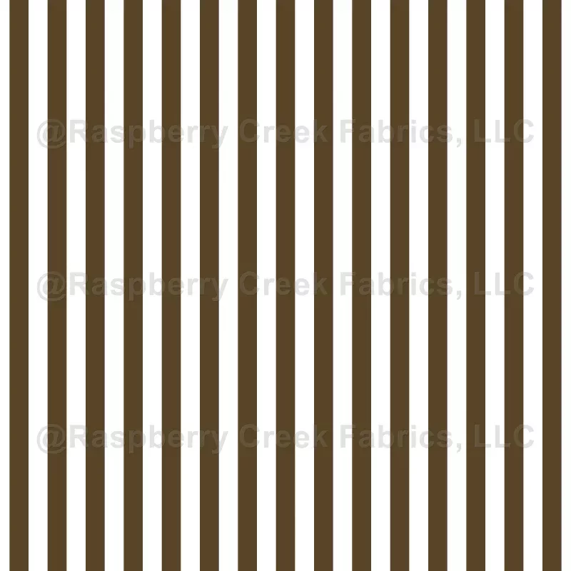 Coffee Brown & White Stripes