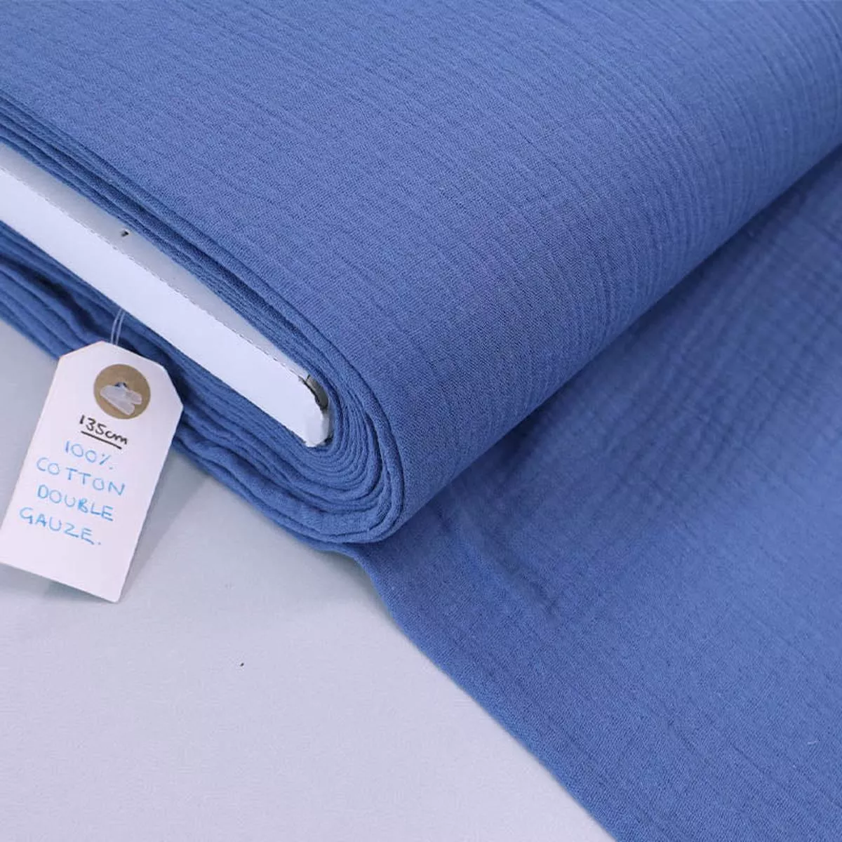 Cotton Double Gauze – Bluejay