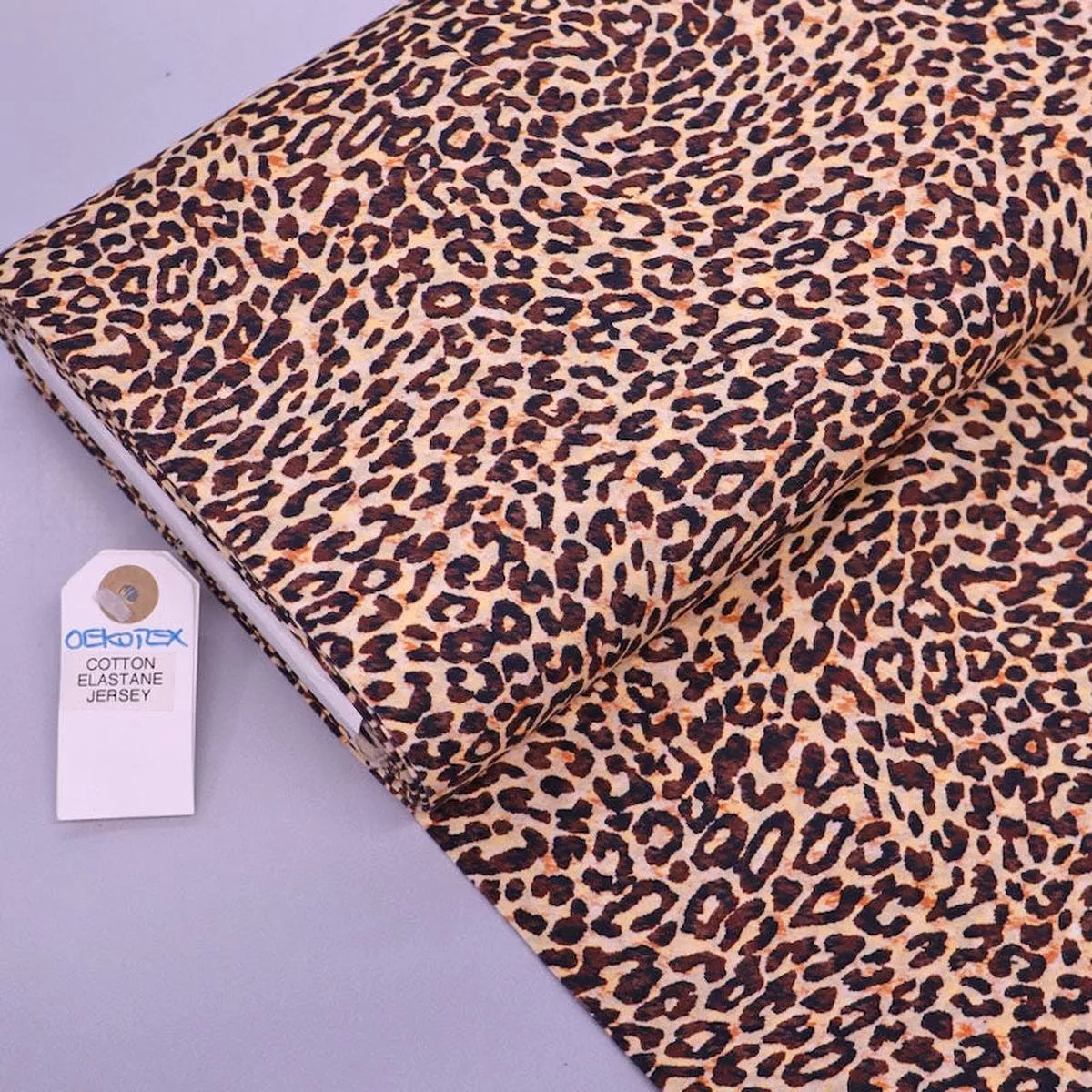Cotton Elastane Jersey – Leopard