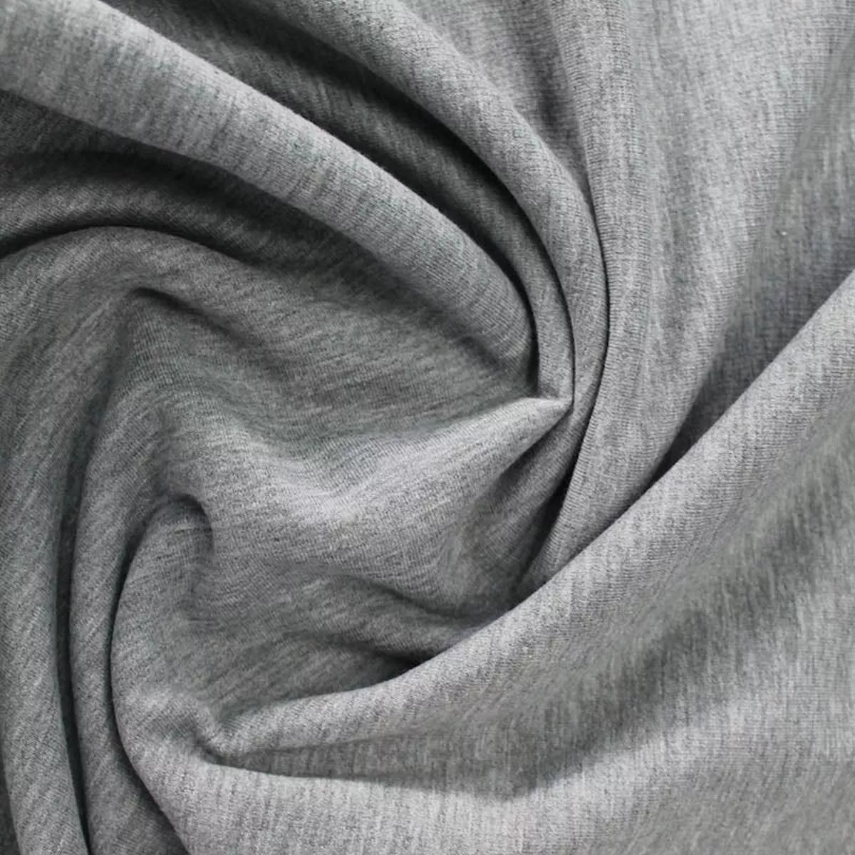 Cotton Polyester Elastane Fleece Backed Sweatshirt – Cooler Grey