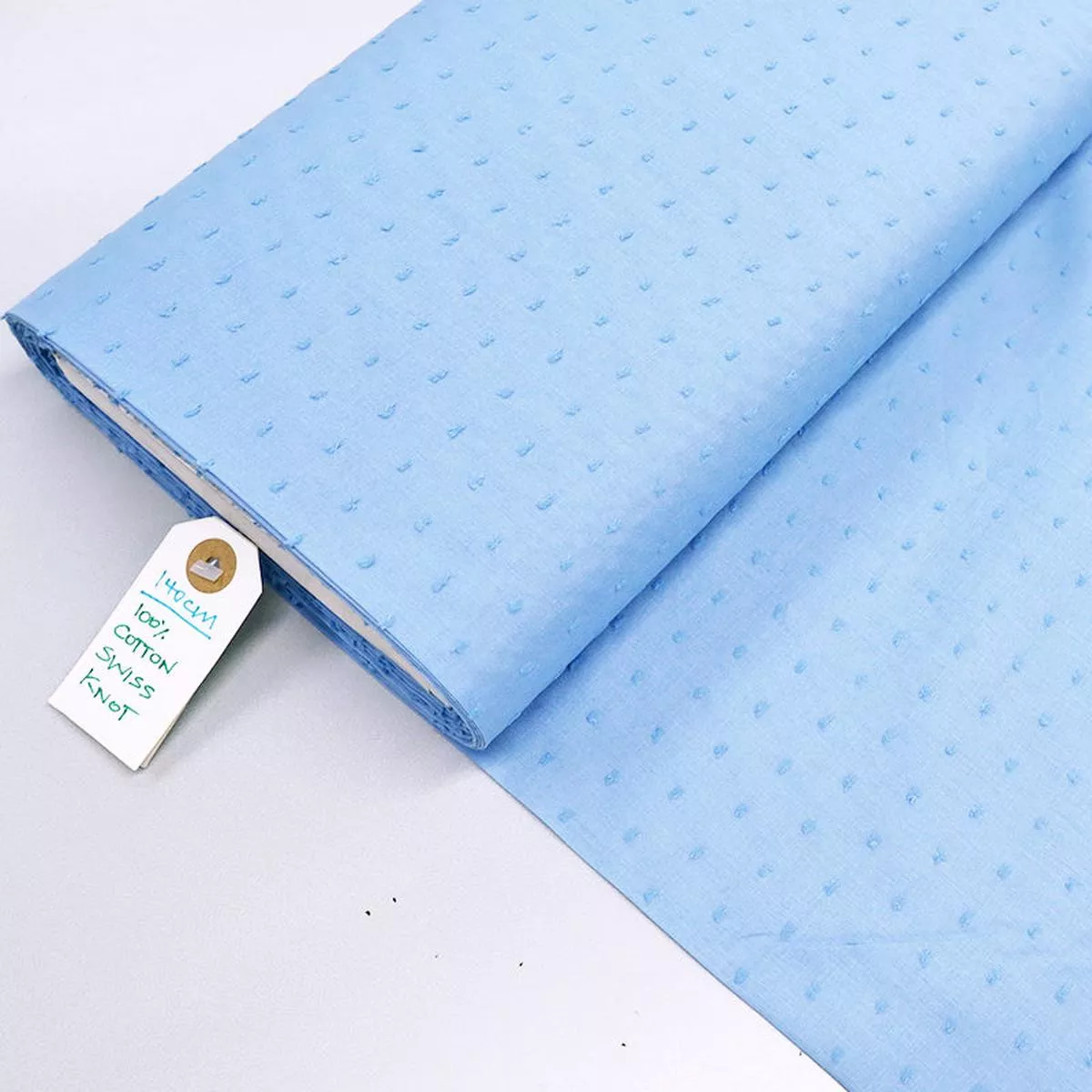 Cotton Swiss Knot – Blue