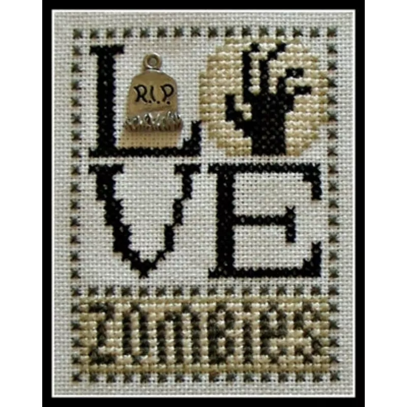 Counted Cross Stitch Pattern: Hinzeit Love Zombies