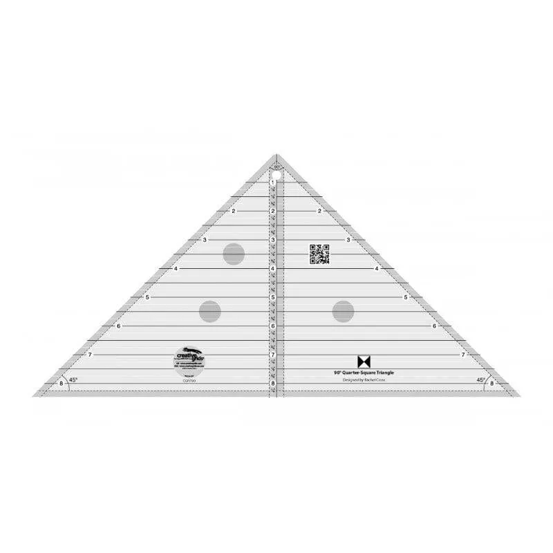 Creative Grids – 90 Degree Quarter-Square Triangle Quilt Ruler
