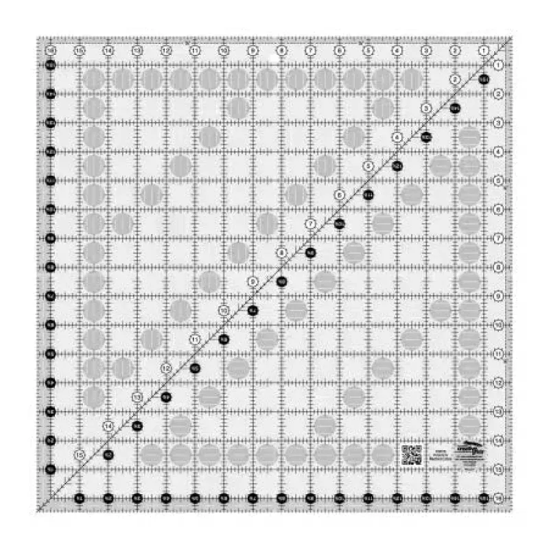 Creative Grids Quilt Ruler 16-1/2in Square CGR16 from Creative Grids USA