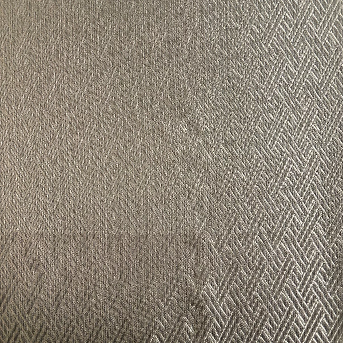Cross Stitched Silver Upholstery Fabric