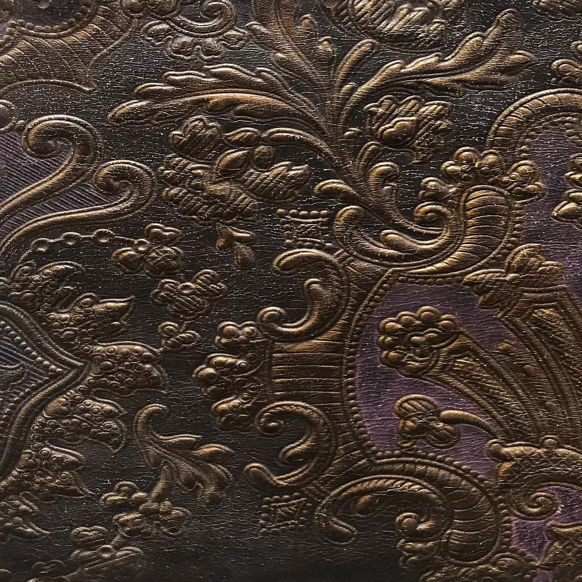 Cuir Colbert – Mauve/Gold by Scalamandre Fabric