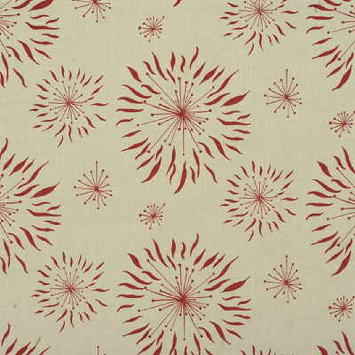 Dandelion Cream/Red Fabric