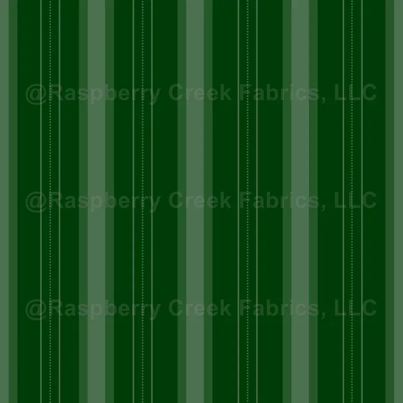 Dark Green Thick and Thin Stripes