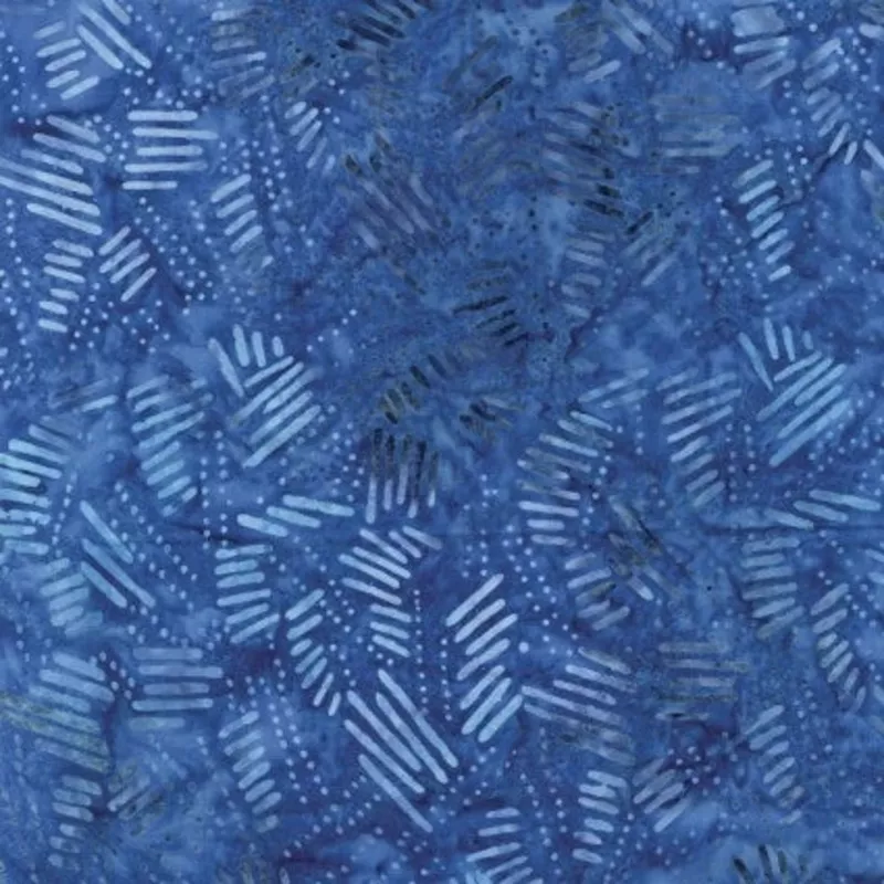 Dashes Blue Fabric Yardage