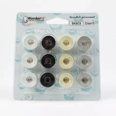 DecoBob - Prewound Bobbins - Basics - 12pcs
