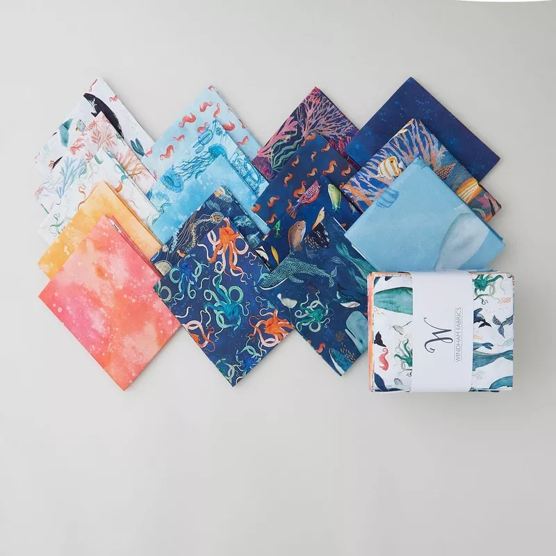 Deep Blue Fat Quarter Bundle