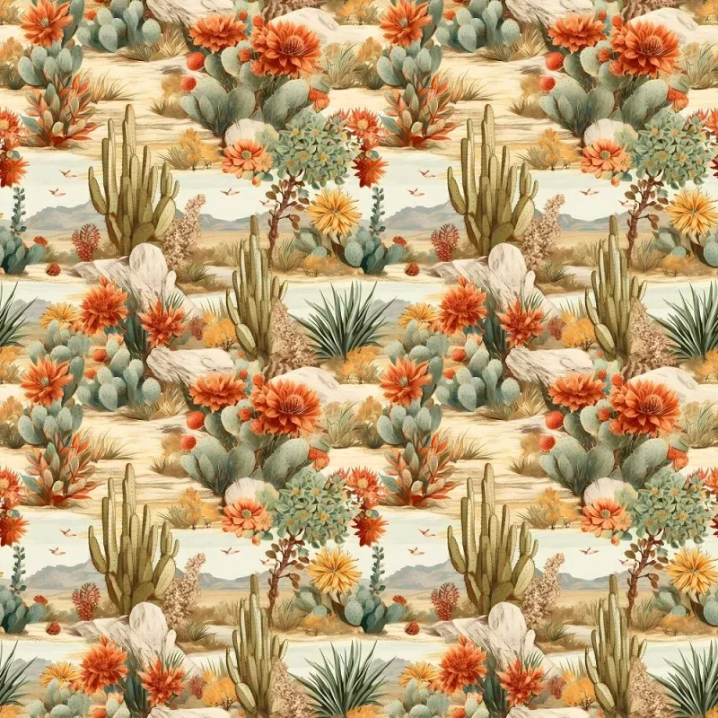Desert Oasis Pattern #5 Fabric