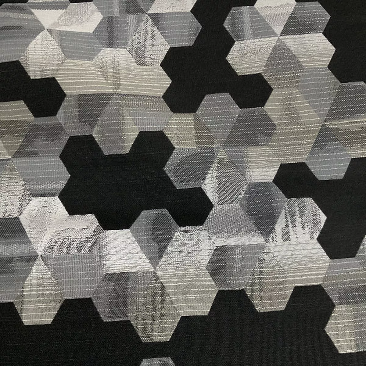 Designtex Ink Carbon Black Upholstery Fabric
