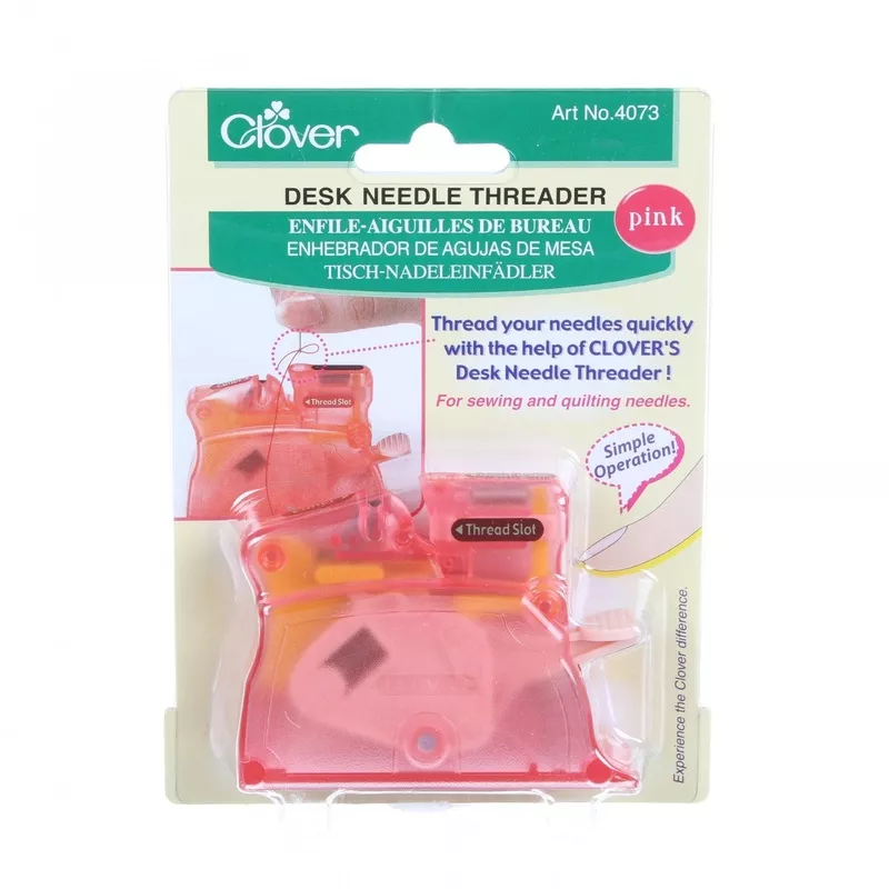 Desk Needle Threader Purple