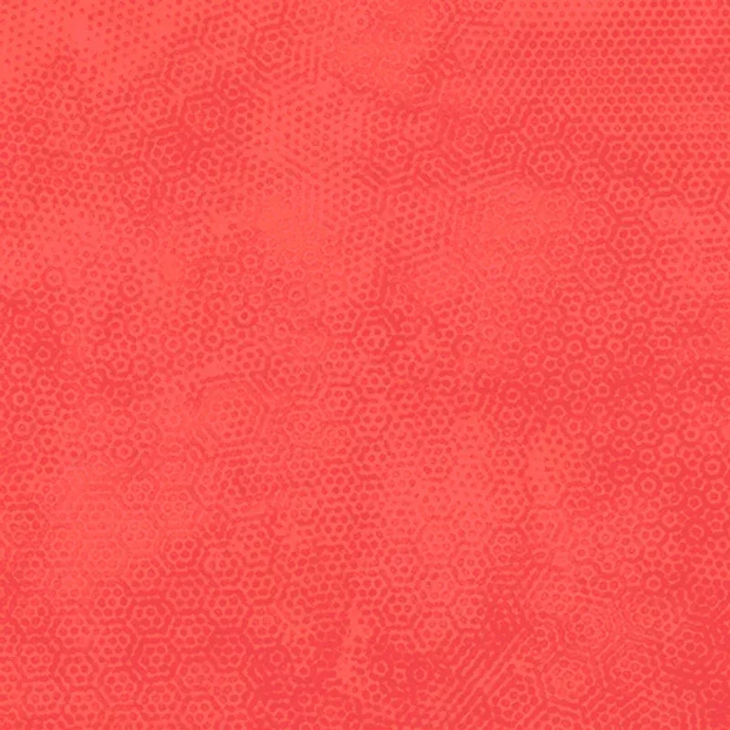 Dimples – Coral – Cotton Fabric