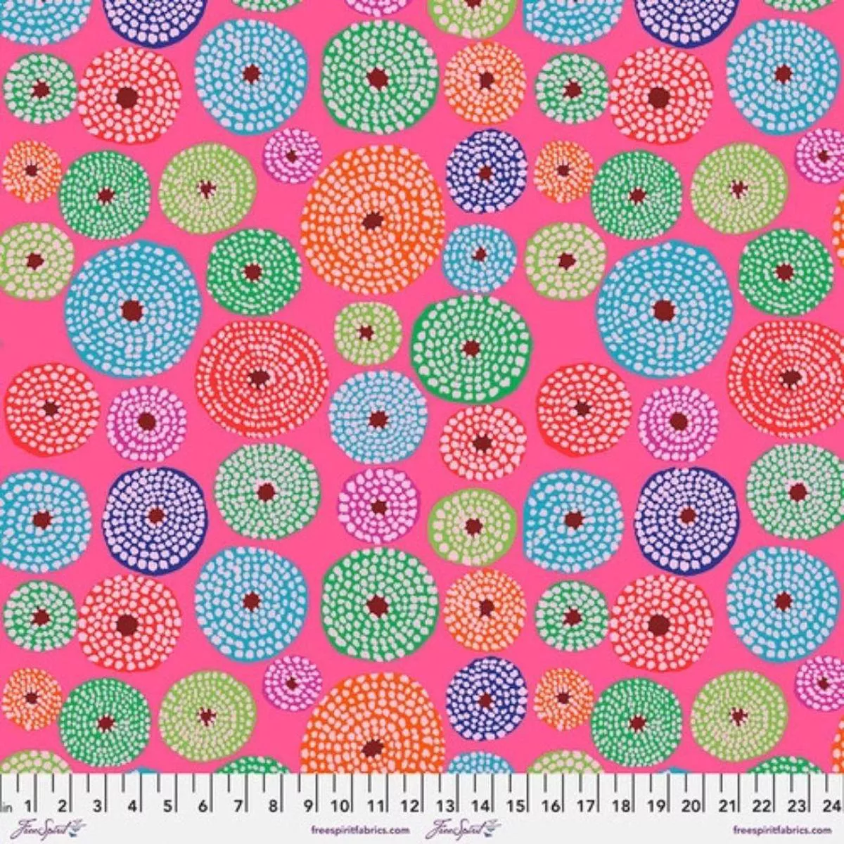 Disks Pink by Kaffe Fassett