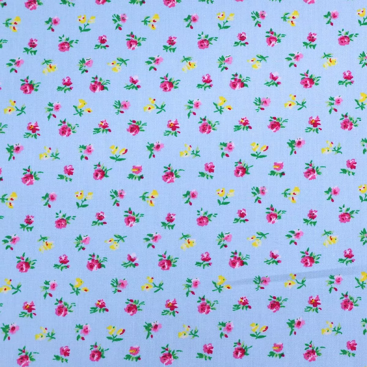 Ditsy Flowers Cotton Poplin – Blue