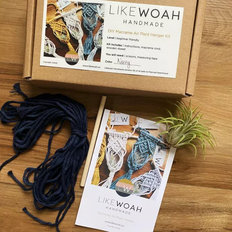 DIY Macram Air Plant Hanger Kit