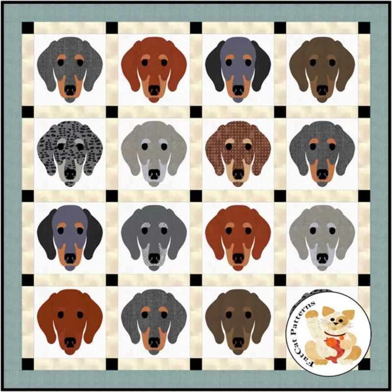 Dog Days, Dachshund Downloadable Pattern