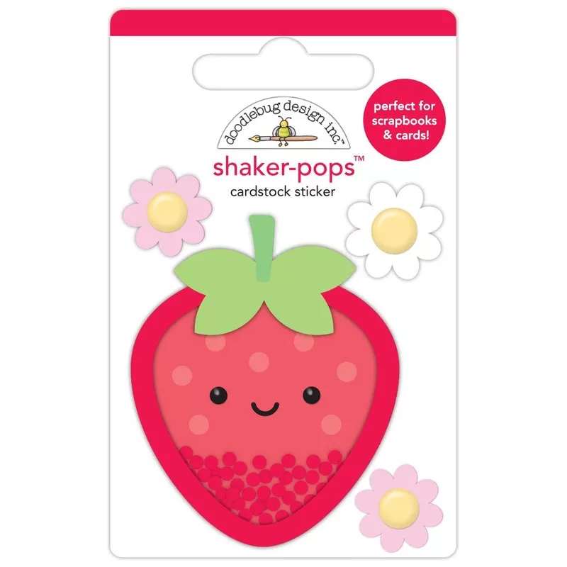 Doodlebug Berry Sweet Shaker-Pops 3D Stickers 8862*