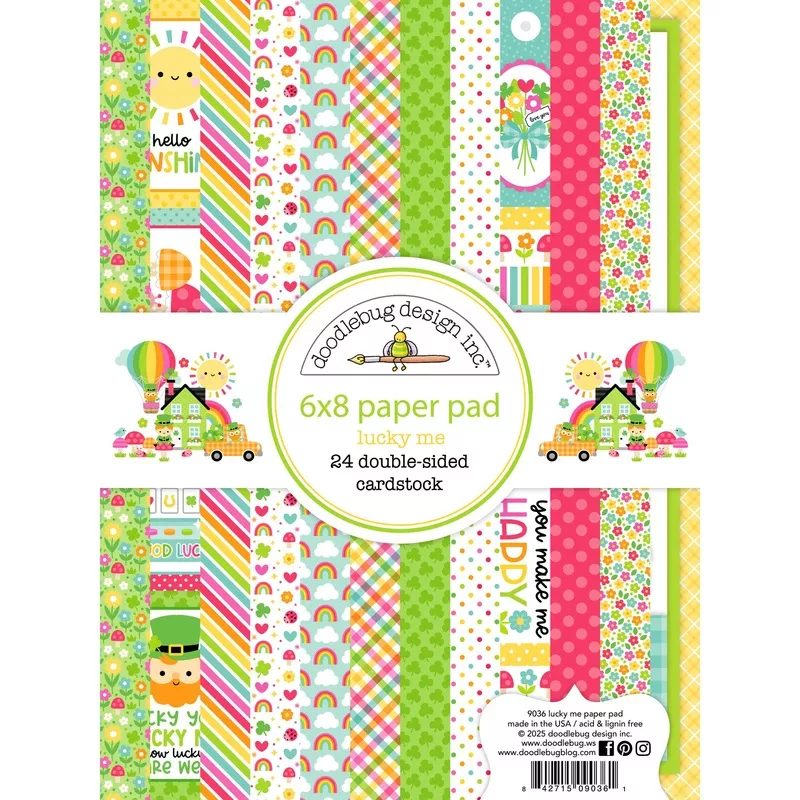 Doodlebug Lucky Me 6×8 Inch Paper Pad 9036
