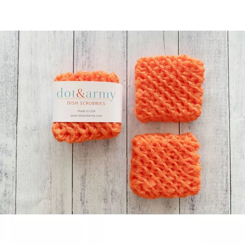Dot & Army Dish Scrubbies Coral