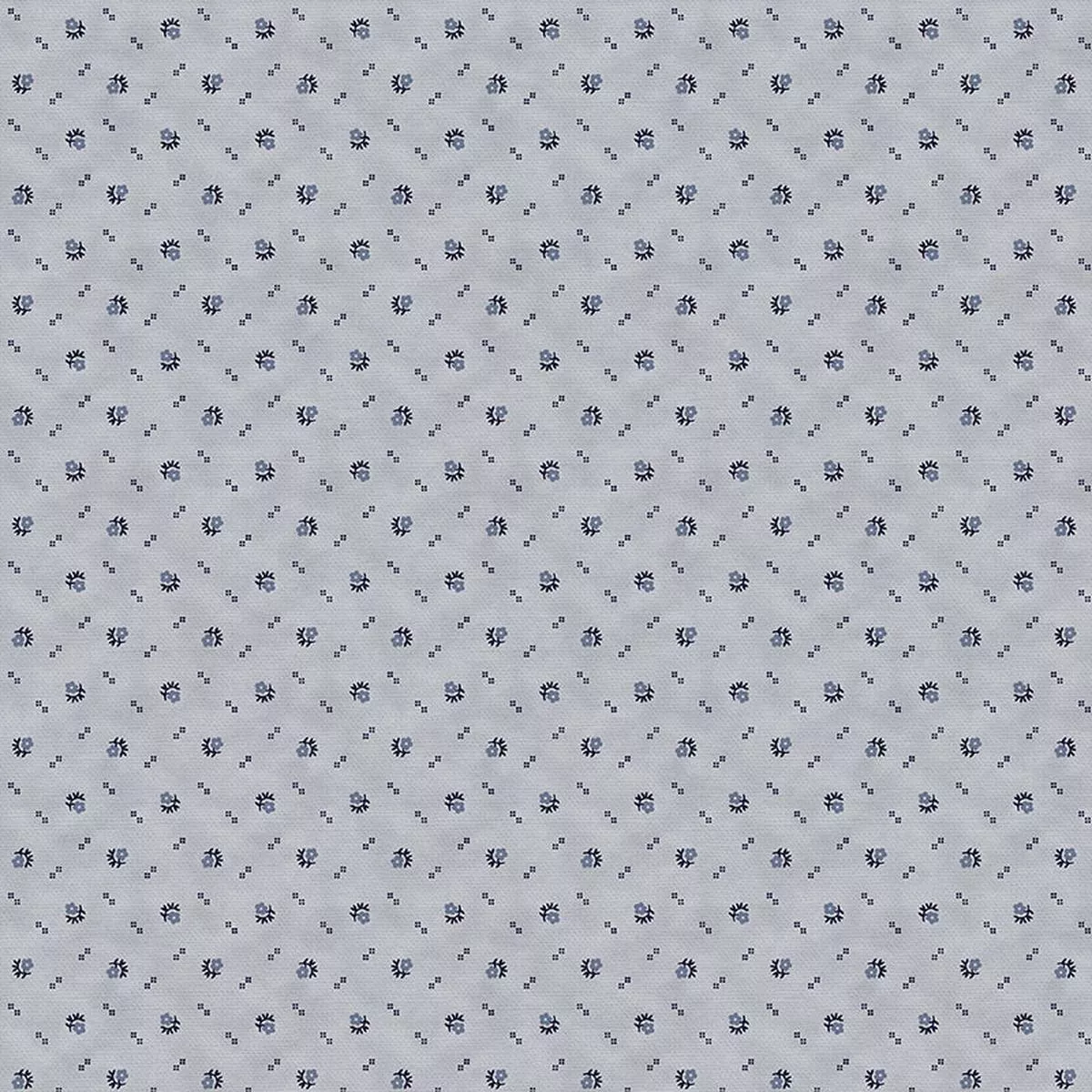 Dots and Diamonds – Blue – Sateen – 118″