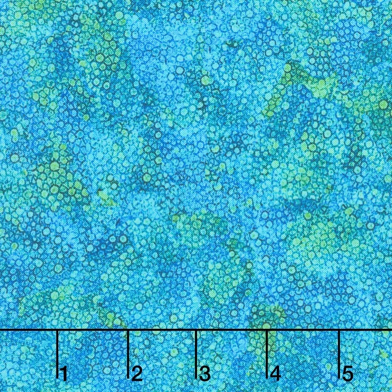 Dragonfly Illusion – Bubble Texture Blue Yardage