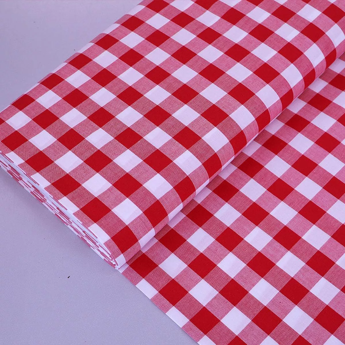 Dressmaking Cotton Bigger Gingham – Wide Width – Red