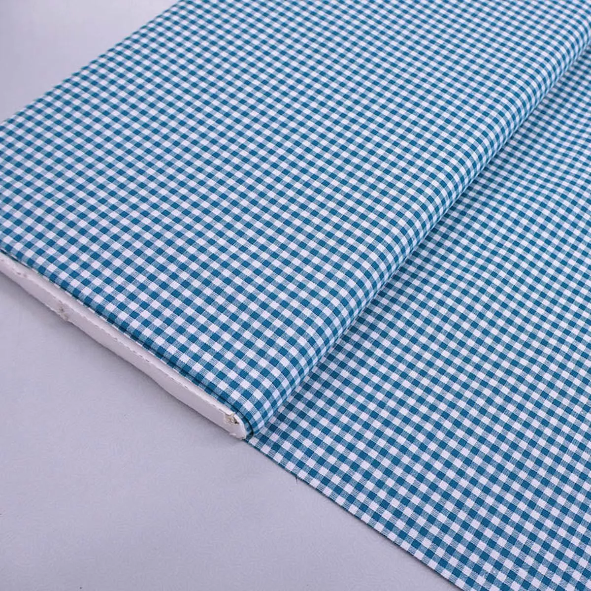 Dressmaking Cotton – Mini Gingham – Petrol