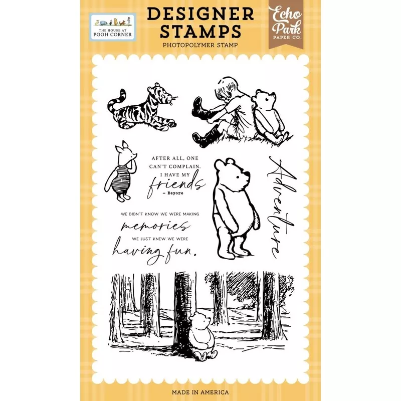 Echo Park Winnie In The Woods Clear Stamps hpc420044*