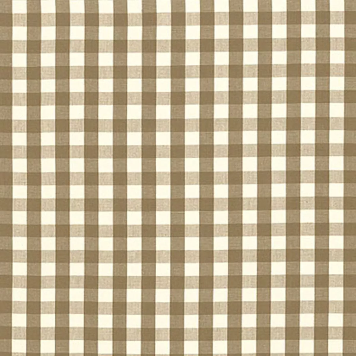 Elton Cotton Check Mocha Fabric
