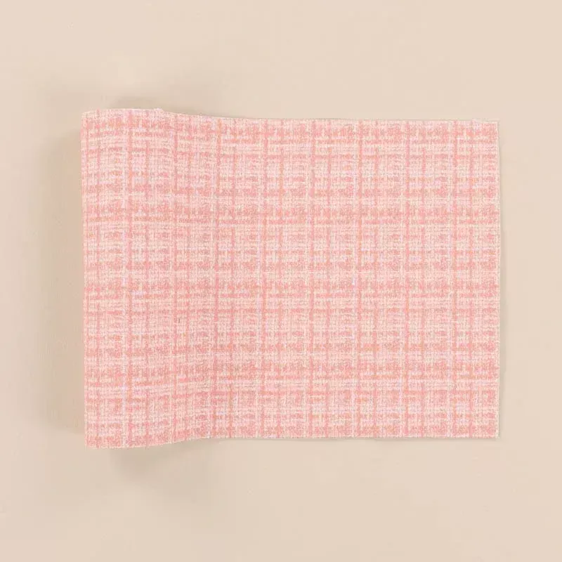 Embroidery Leather - Pink Plaid - KimberBell