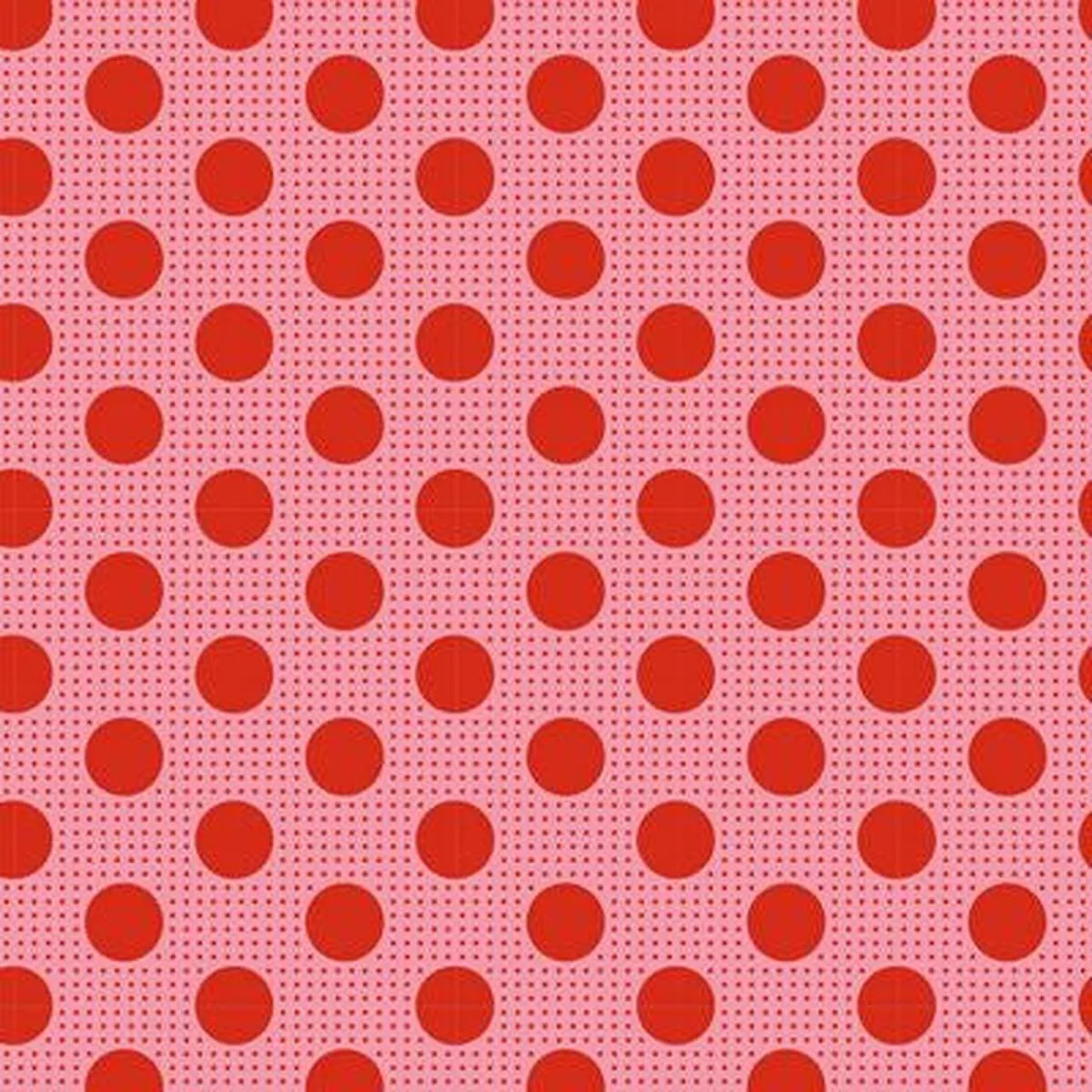 Fabric from Tilda, DOTs Collection, Medium Dots Salmon 130028