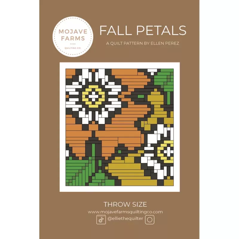 Fall Petals Quilt Pattern – Paper