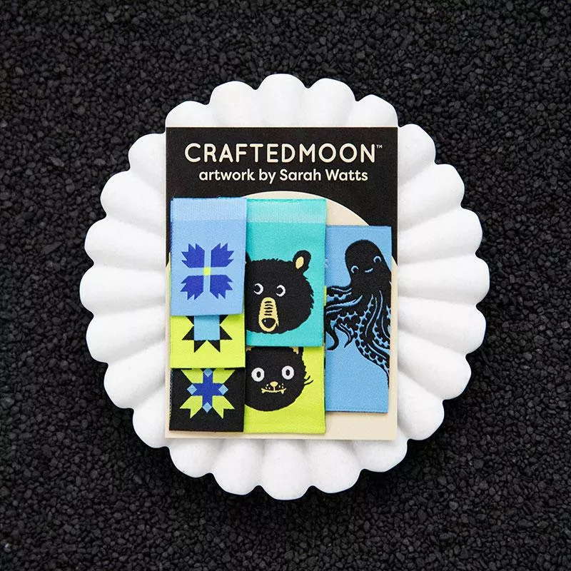 Faves 1 Woven Labels - CraftedMoon - 6pcs