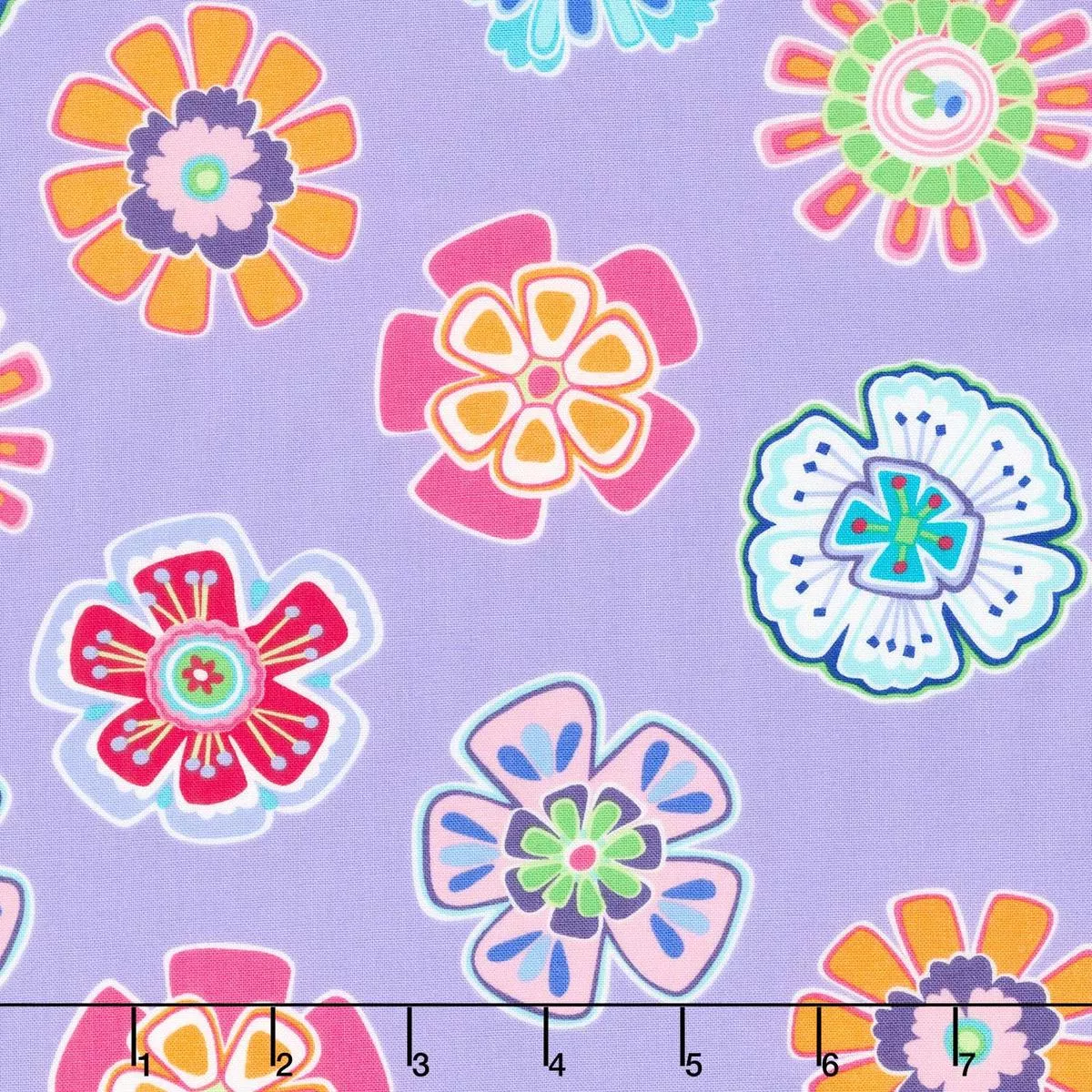 Fiesta – Party Time Lilac Yardage