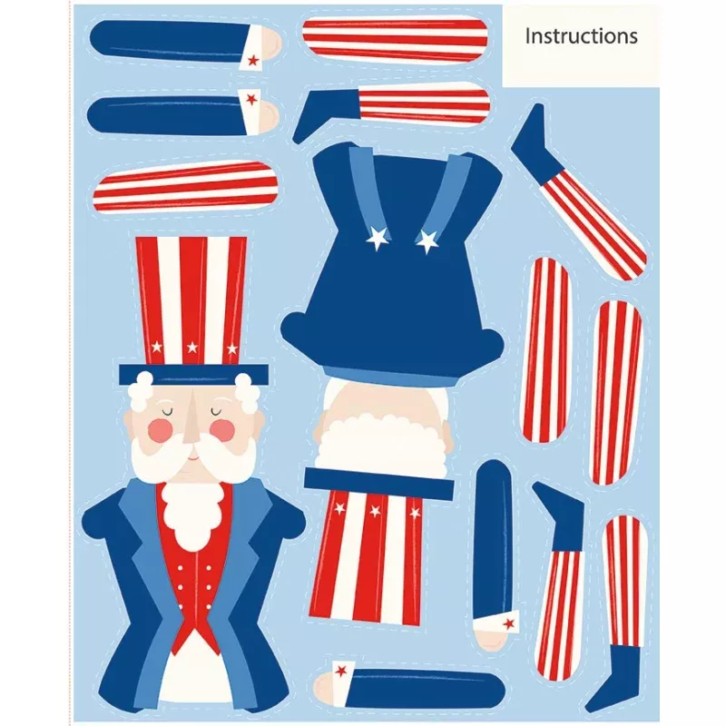 Firecracker Uncle Sam Panel